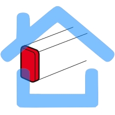 Заглушка торцевая для односекционных кабель-каналов DLP 50х105 Legrand