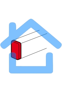 Заглушка торцевая для односекционных кабель-каналов DLP 50х105 Legrand