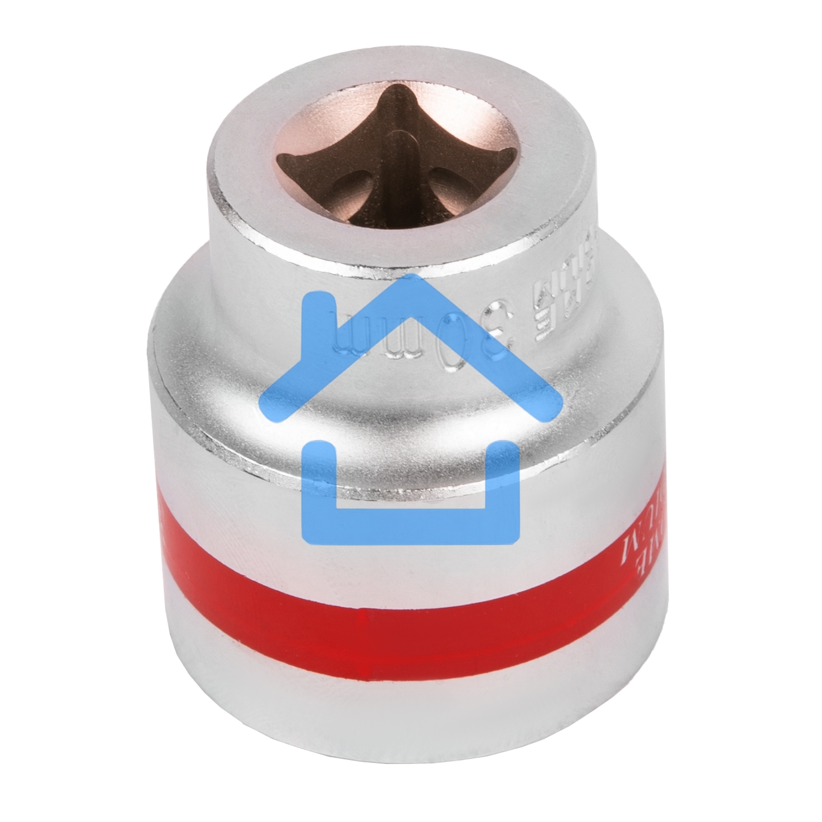 Головка Matrix торцевая 30мм 6-гранная crv под квадрат 1/2'' хромированная