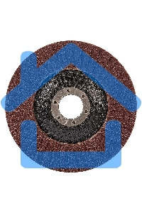 Круг лепестковый торцевой, конический, Р 80, 125 х 22,2 мм Сибртех