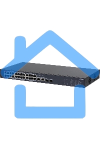 Коммутатор Dahua DH-CS4228-24GT-375 (L2) 24x1Gbит/с 2xКомбо (1000BASE-T/SFP) 2SFP 24PoE 375W управляемый
