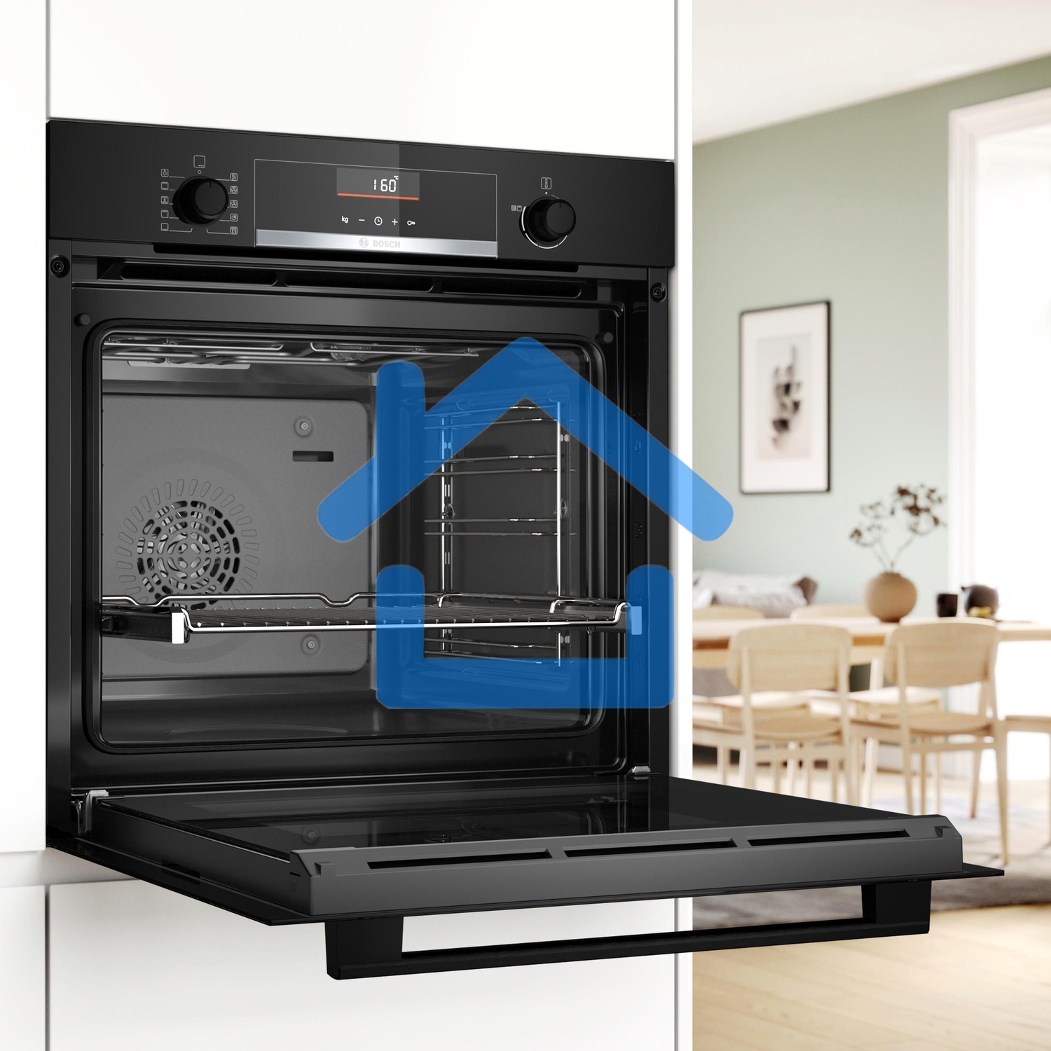 Духовой шкаф электрический Bosch HBG536EB3 черный