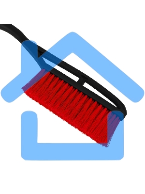 Щетка со скребком Rexant 635 мм (мягкая ручка)