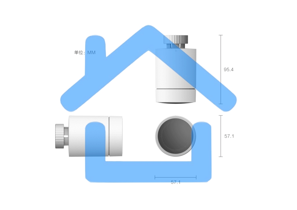 Термоголовка Aqara Smart Radiator Thermostat E1 (SRTS-A01) для радиат. резьбовой