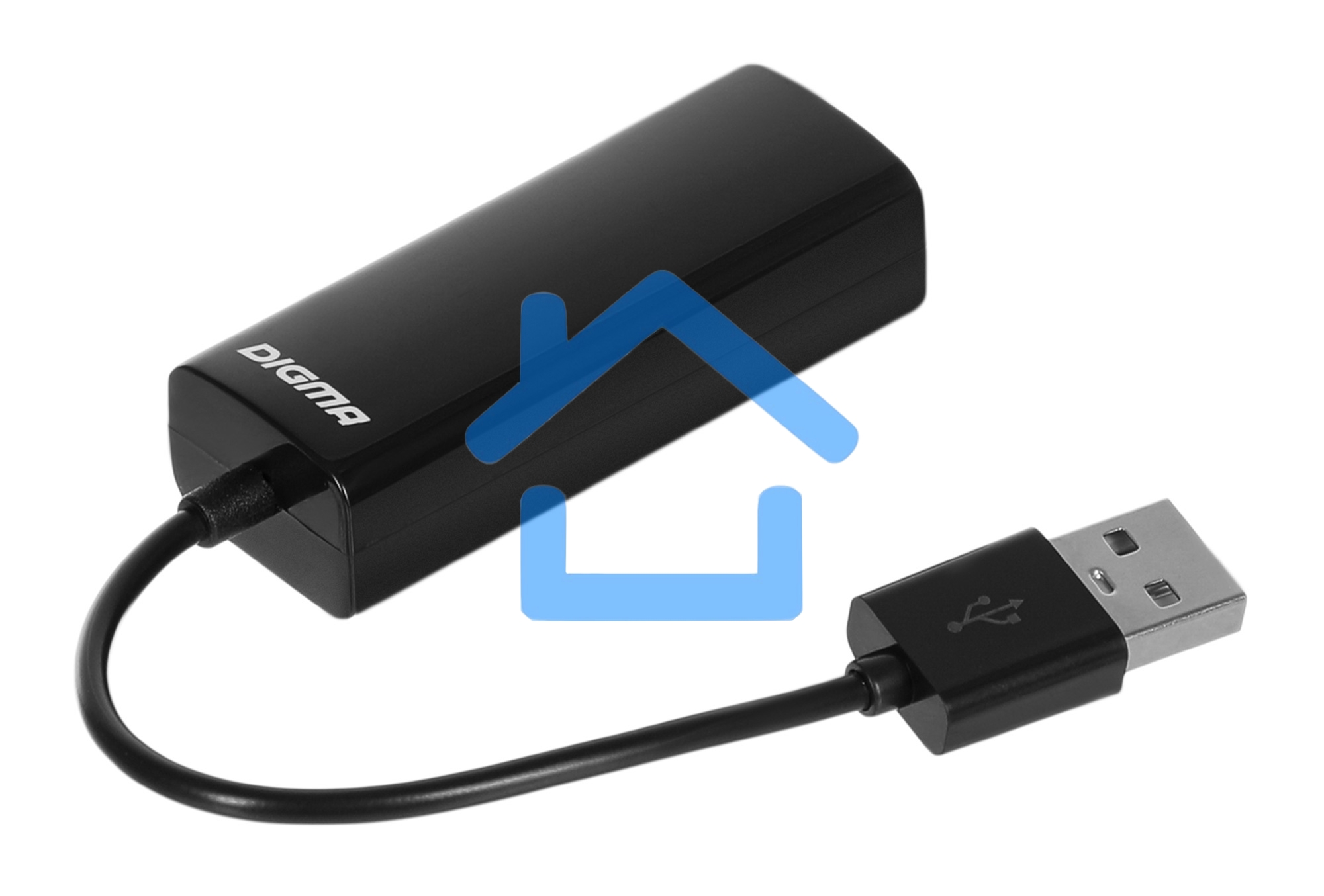 Сетевой адаптер Digma D-USB2-LAN100 Net Adapter Ethernet USB 2.0 (pack:1pcs)