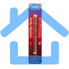 Сверло Matrix по металлу,10 мм, HSS, нитридтитановое покрытие, цилиндрический хвостовик