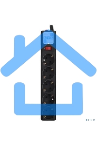 Сетевой фильтр Powercube SPG5-С3 3м (5 розеток) черный (коробка)