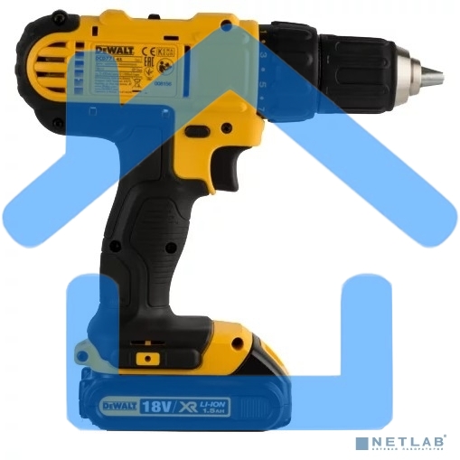 Дрель-шуруповерт DeWalt DCD771D2-KS, Аккумуляторная, 18В, 2 АКБ, Кейс