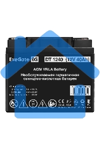 Батарея ExeGate DT 1240 (12V 40Ah), клеммы под болт М6