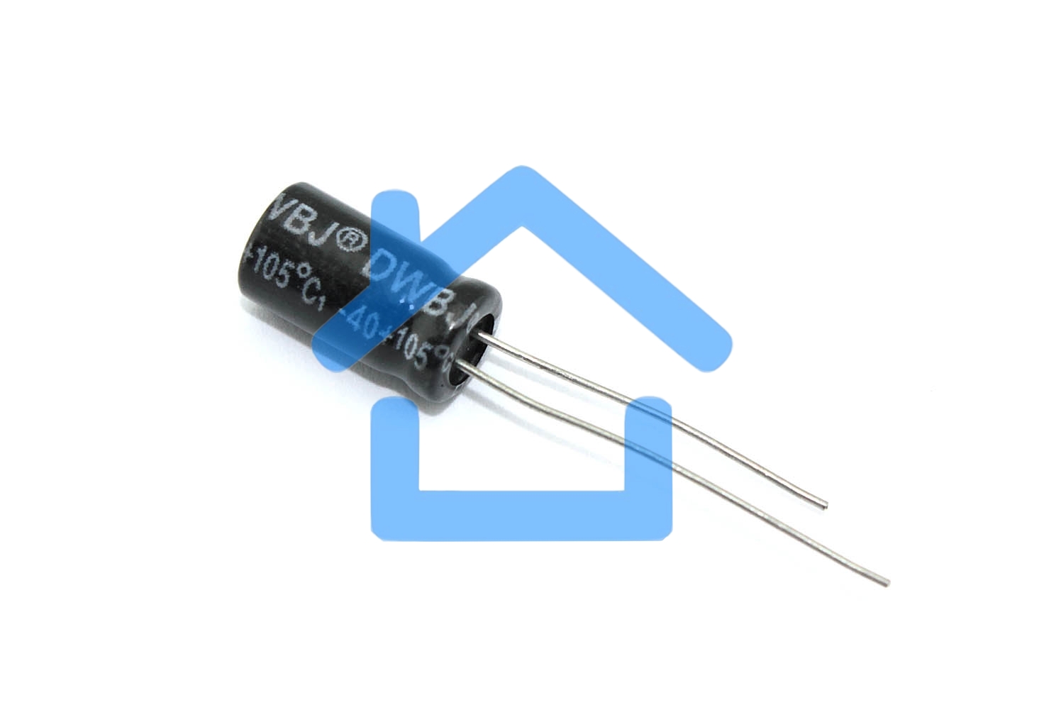 Конденсатор CHINA DIP (6*11) ECAP 100UF 25V pins = 2,4MM