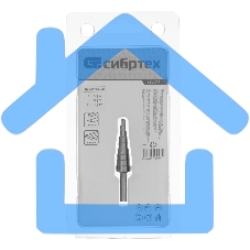 Сверло ступенчатое по металлу Сибртех 4-5-6-7-8-9-10-11-12 мм, 4241