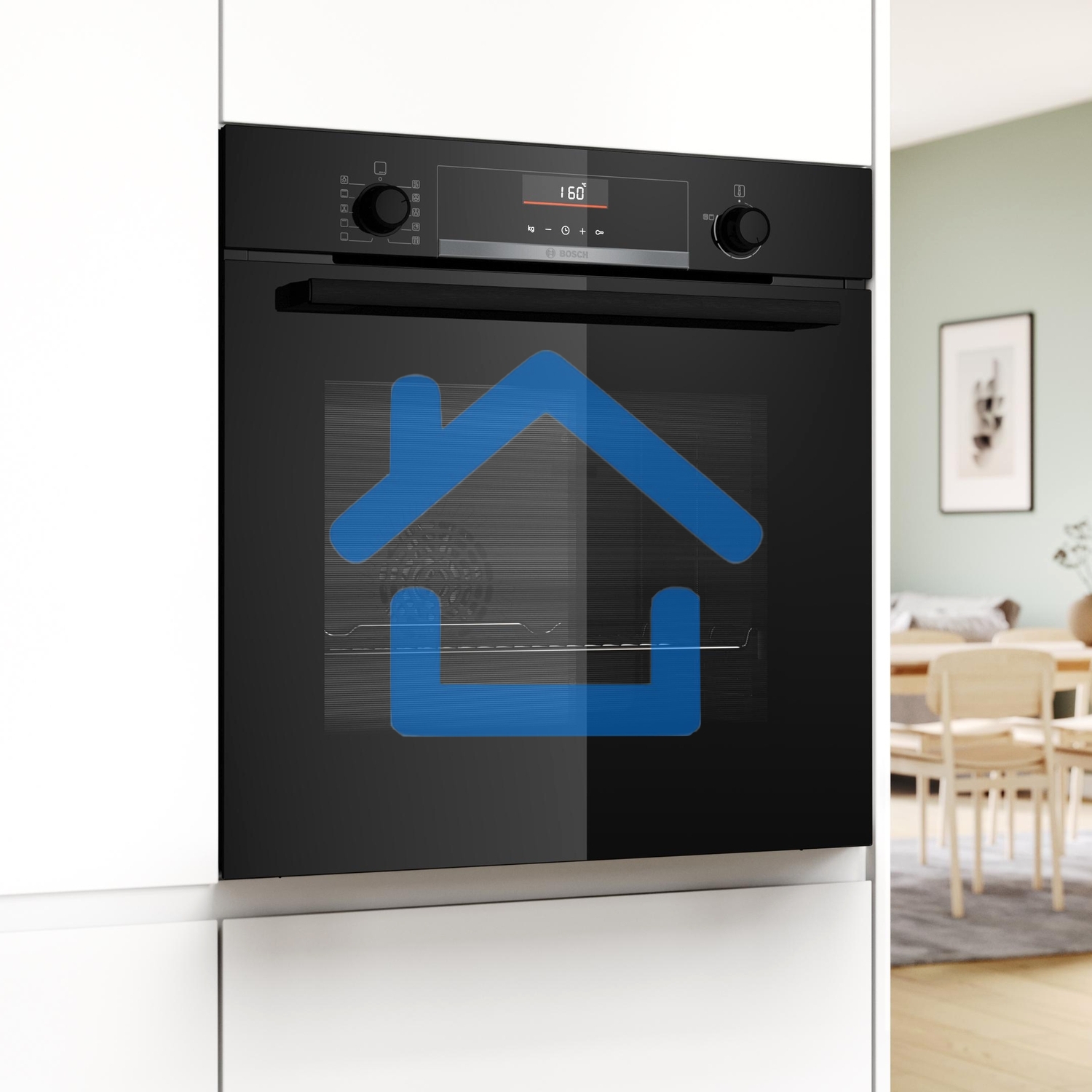 Духовой шкаф электрический Bosch HBG536EB3 черный