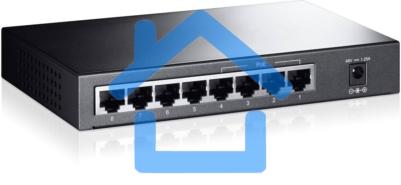 Коммутатор TP-Link SMB TL-SF1008P Коммутатор 8-port 10/100M Desktop PoE Switch