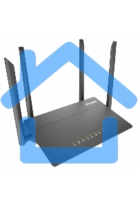 Роутер D-Link DIR-822/RU/E1A, Wireless AC1200 Dual-Band Router with 1 10/100Base-TX WAN port and 4 10/100Base-TX LAN ports.802.11b/g/n compatible, 802.11AC up to 866Mbps,1 10/100Base-TX WAN port, 4 10/100B