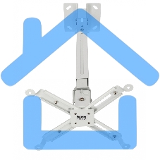 Кронштейн для проектора Buro PR04-W белый макс.20кг потолочный поворот и наклон