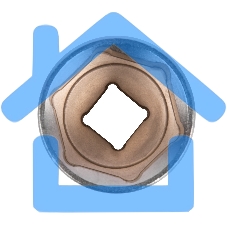 Головка Matrix торцевая 30мм 6-гранная crv под квадрат 1/2'' хромированная