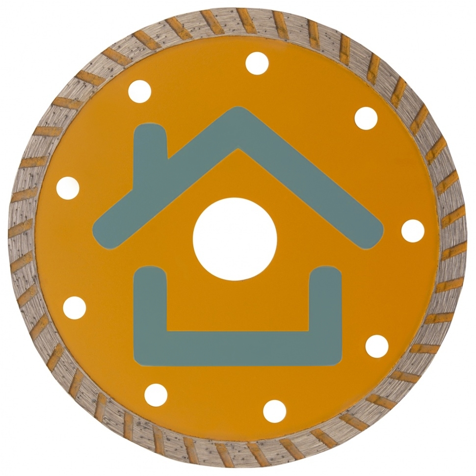 Диск алмазный отрезной Denzel ф125 х 22,2 мм, турбо, сухое резание