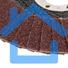 Круг лепестковый торцевой, конический, Р 80, 125 х 22,2 мм Сибртех