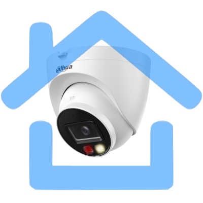 Видеокамера Dahua DH-IPC-HDW2449TP-S-IL-0360B уличная купольная IP-видеокамера 4Мп 1/2.7” CMOS объектив 3.6мм