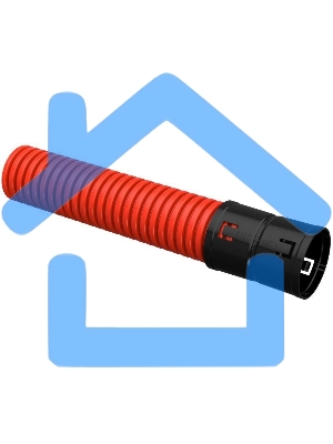 Труба гофрированная двустенная ПНД d63мм с муфтой SN14 красн. (уп.50м) IEK CTG12-063-K04-050-R