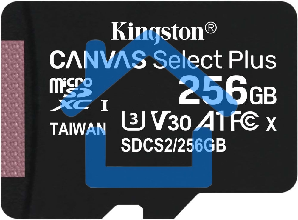 Флеш карта microSDHC 256Gb microSDXC Class10 Kingston <SDCS2/256GbSP> UHS-I Canvas Select up to 100MB/s без адапт