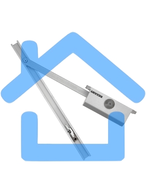 Доводчик дверной со скользящей тягой для установки на дверь весом до 65 кг