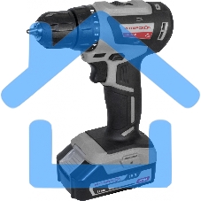 Дрель-шуруповерт ИНТЕРСКОЛ ДА-10/18В, Аккумуляторная, 18В, 2 АКБ, Кейс