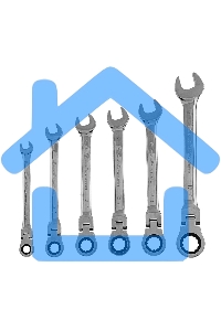 Набор ключей комбинированных Matrix, трещоточных шарнирных 6шт