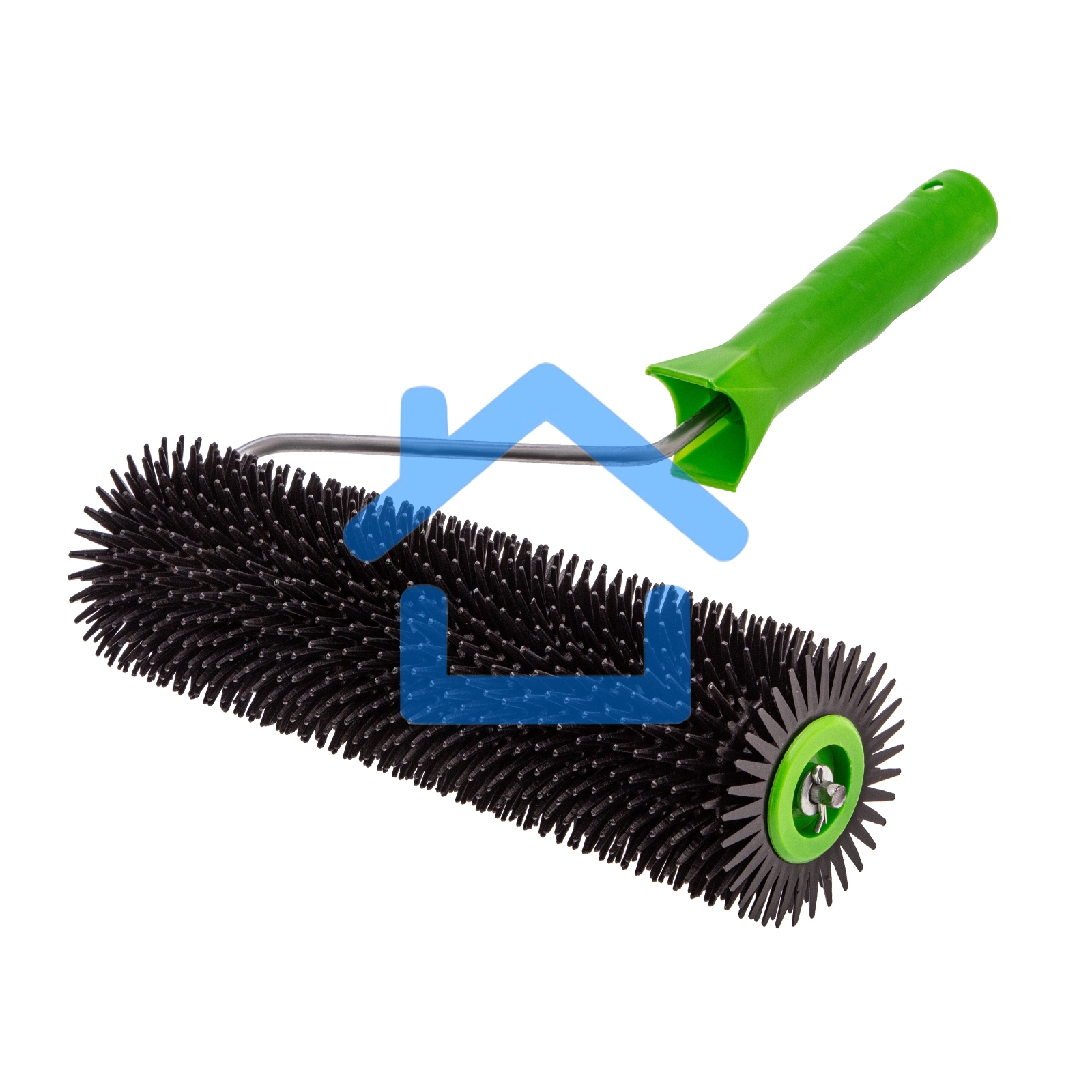 Валик игольчатый для наливных полов с ручкой, острая игла, 240 мм Сибртех