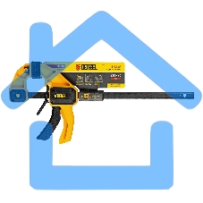 Струбцина Denzel F-образная, быстрозажимная, 300 х 80 мм, усиленный нейлоновый корпус