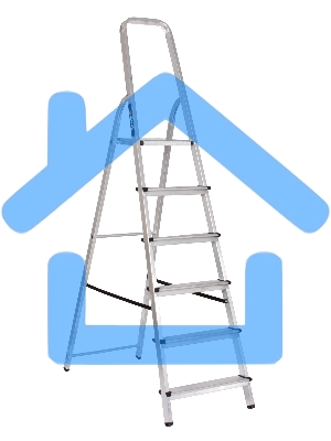 Стремянка алюминиевая Вихрь СА 1х6