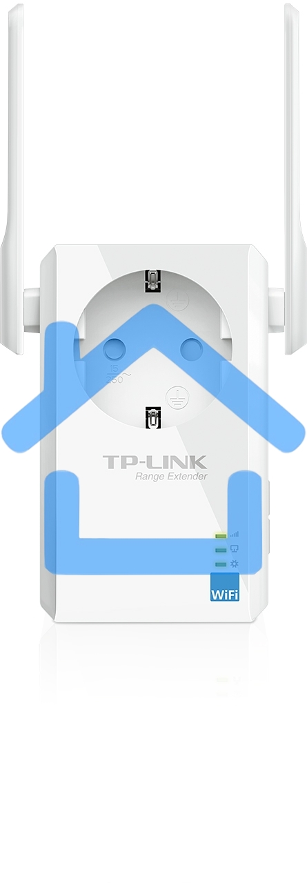 Сетевой адаптер TP-Link SOHO TL-WA860RE 300Mbps Wireless N Wall Plugged Range Extender with AC Passthrough, QCA(Atheros), 2T2R, 2.4GHz, 802.11b/g/n, 1 10/100Mbps LAN port, Range Extender button, Range Extender mode, suppo поставляется без кабеля RJ-45