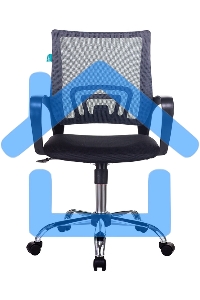 Кресло компьютерное Бюрократ CH-695N/SL/DG/TW-11 темно-серый TW-04 сиденье черный TW-11, крестовина хром