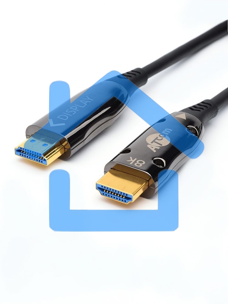 Кабель HDMI 15 м (HIGH speed, Metal gold, Optical) 8K VER 2.1 Кабель HDMI 15 м (HIGH speed, Metal gold, Optical) 8K VER 2.1