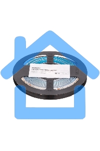 Лента светодиодная 24В, SMD2835, 9,6Вт/м, 120 LED/м, 3000K, 10мм, 5м,IP20 Rexant