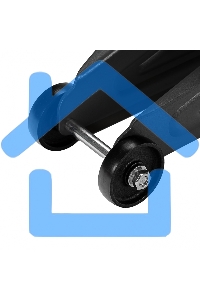 Домкрат гидравлический подкатной с фиксатором Denzel, 2 т, 130-330 мм 51153