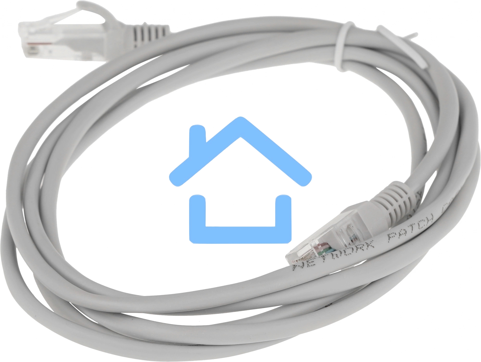 Патч-корд Premier 5-970 1Гбит/с UTP 4 пары cat.5E CCA molded 2м серый RJ-45 (m)-RJ-45 (m)