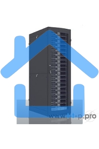 Шкаф серв. ПРОФ нап. 42U (600x1000) дверь перфорированная 2 шт., цвет черный, в сборе (ШТК-СП-42.6.10-44АА-9005) (1 коробка)