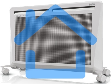 Обогреватель инфракрасный Ballu Red Evolution BIHP/R-1500 белый, 1500 Вт, 20 м2, термостат