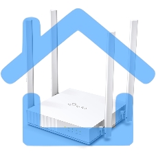 Роутер беспроводной TP-Link Archer C24 AC750 10/100BASE-TX белый