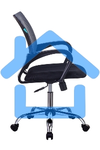 Кресло компьютерное Бюрократ CH-695N/SL/DG/TW-11 темно-серый TW-04 сиденье черный TW-11, крестовина хром