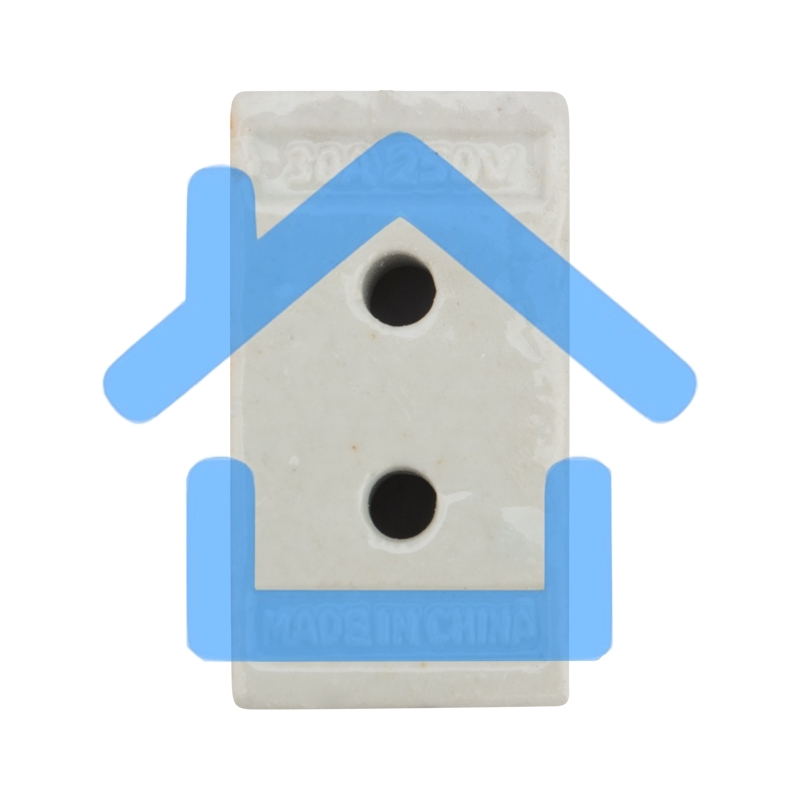 Клемма керамическая винтовая 16 мм² 3 пары контактов с крепежным отверстием Rexant (45 шт./уп.)