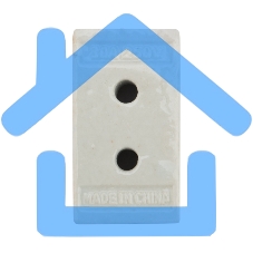 Клемма керамическая винтовая 16 мм² 3 пары контактов с крепежным отверстием Rexant (45 шт./уп.)