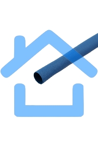 Трубка термоусаживаемая 3.0/1.5мм синяя. ролик 2.44м Rexant 29-0005