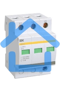 Ограничитель перенапряжения ОПС1-C 3P ИЭК MOP20-3-C