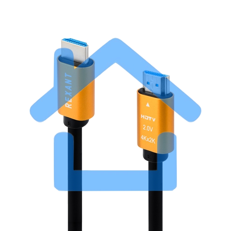 Кабель Rexant HDMI - HDMI 2.0, 2 м Gold