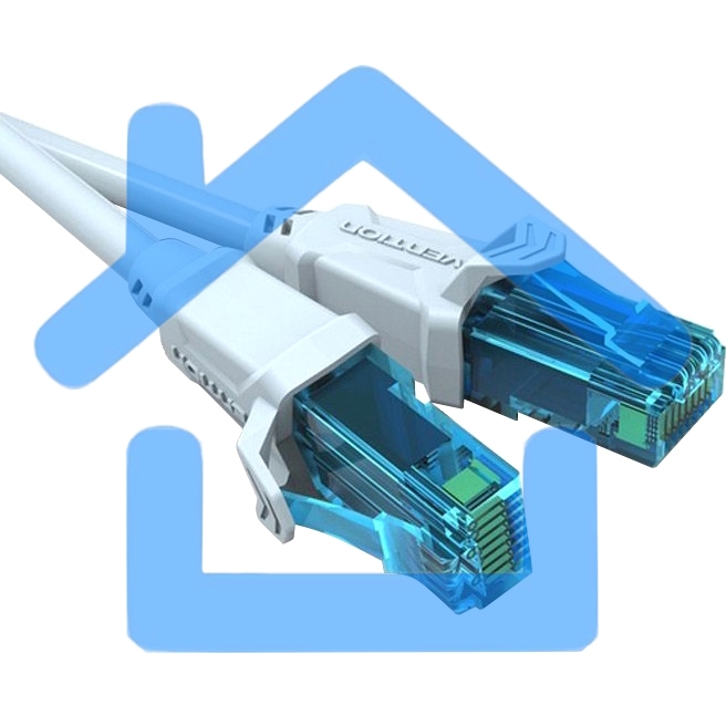 Патч-корд Vention прямой UTP cat.5е, RJ45 - 5м. Серый VAP-A10-S500