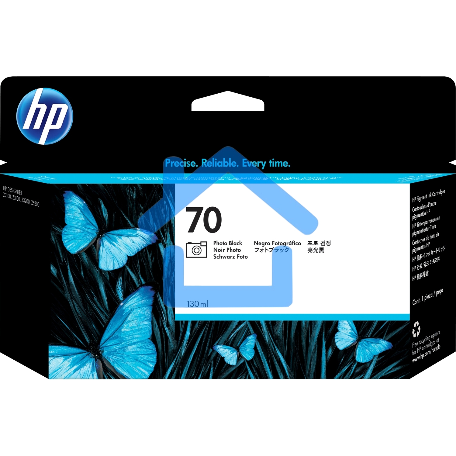 Картридж струйный HP №70 C9449A фото черный для HP DJ Z2100/Z3100 (130мл)