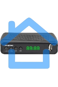 Ресивер DVB-T2 Hyundai H-DVB520 + WiFi-адаптер черный