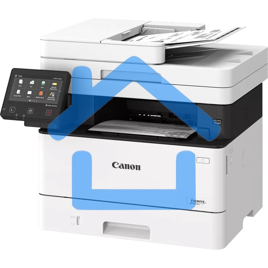 МФУ лазерное Canon i-Sensys MF453dw (5161C007), A4, ч/б, печ. 38 стр/мин., скан. до 38 стр/мин (ч/б) 13 стр/мин (цвет), 1200 x 1200 dpi (принтер) 600x600dpi (сканер), USB, RJ-45, Wi-Fi, Air Print, Mopria